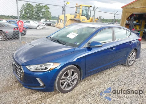 2018 Hyundai Elantra Limited from USA, damaged, VIN 5NPD84LF0JH288768